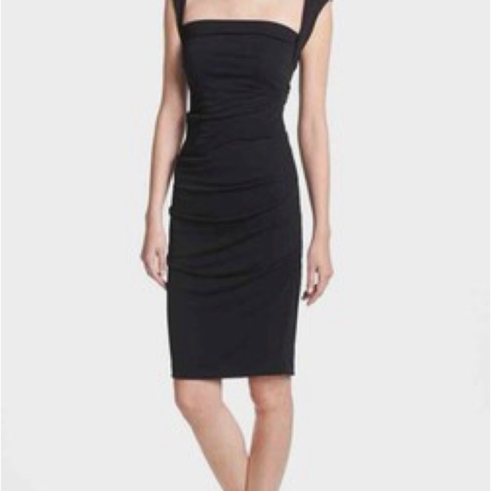 Nicole Miller Classic Black Midi Dress